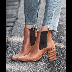 NWT Jo Mercer Lover Chocolate Leather Boots, Size 40